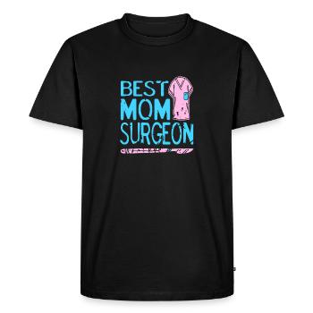 Best MOM Surgeon Retro Vintage Surgeon Designs - Men's Premium Organic T-Shirt - black - Front - Nico (187cm)