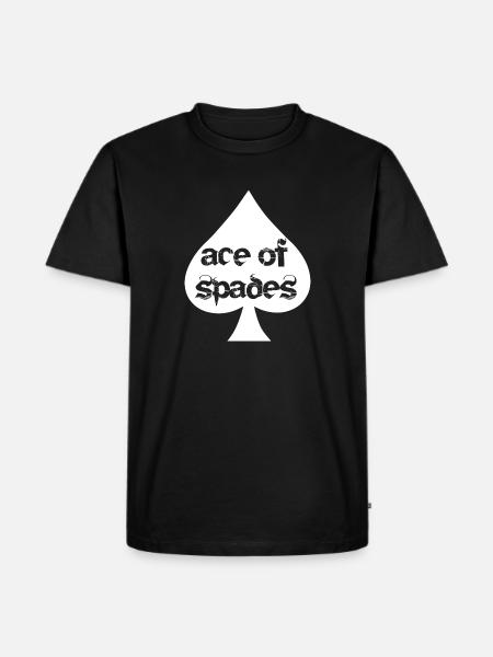 Pik-Ass-Logo-Symbol - Männer Premium Bio T-Shirt - Schwarz