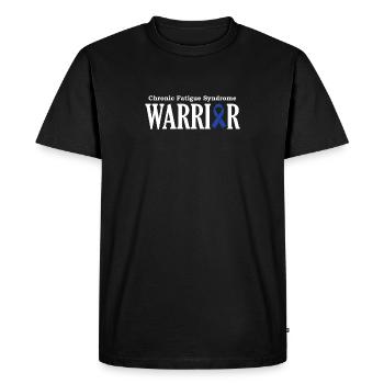 Chronic Fatigue Syndrome Warrior - Men's Premium Organic T-Shirt - black - Front - Nico (187cm)