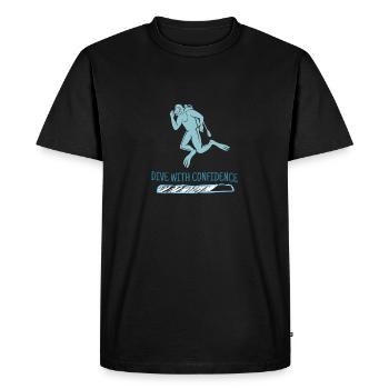 Plongez en toute confiance Les conceptions rétro de plongeurs sont présentes - T-shirt Premium bio Homme - noir - Devant - Nico (187cm)