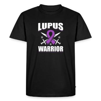 lupus awareness lupus warrior lupus ninja - Men's Premium Organic T-Shirt - black - Front - Nico (187cm)
