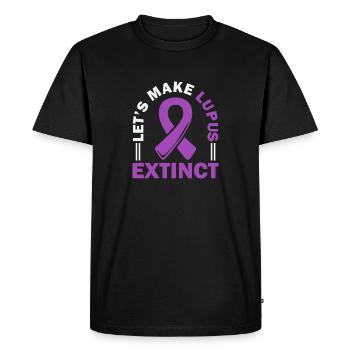 lupus awareness lupus warrior let's get rid of lupus - Men's Premium Organic T-Shirt - black - Front - Nico (187cm)