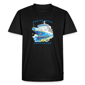 Cruise mode activated - Cruising Vacation - Men's Premium Organic T-Shirt - black - Front - Nico (187cm)