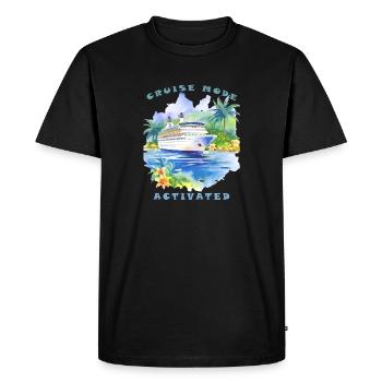 Cruise mode activated - Cruising Vacation - Men's Premium Organic T-Shirt - black - Front - Nico (187cm)