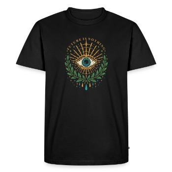 Les yeux d’Horus - T-shirt Premium bio Homme - noir - Devant - Nico (187cm)
