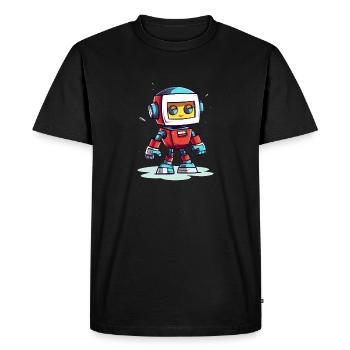 Robot Baby Robotic Future Engineer Technology - Men's Premium Organic T-Shirt - black - Front - Nico (187cm)