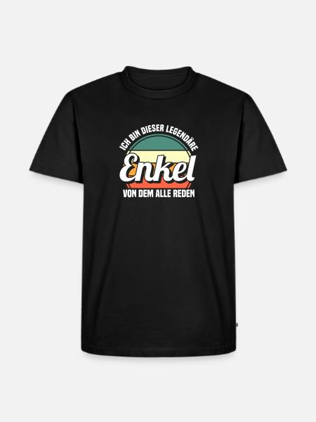 Enkel - Männer Premium Bio T-Shirt - Schwarz