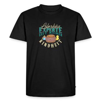 Leberkäse Expert Fleischkäse Buns - T-shirt Premium bio Homme - noir - Devant - Nico (187cm)
