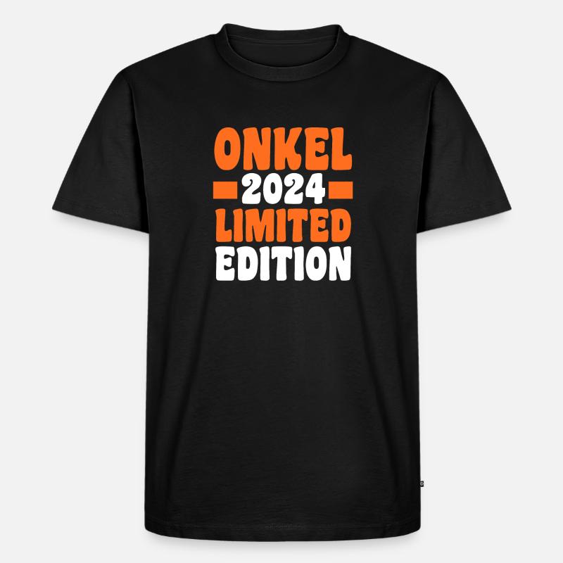 Werdender Onkel 2026 - Männer Premium Bio T-Shirt - Schwarz