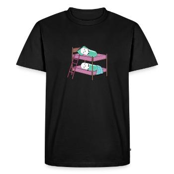 Drôles de somnifères Docteur Infirmier Chirurgien Médical - T-shirt Premium bio Homme - noir - Devant - Nico (187cm)