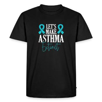 Let's eradicate asthma asthma warriors - Men's Premium Organic T-Shirt - black - Front - Nico (187cm)