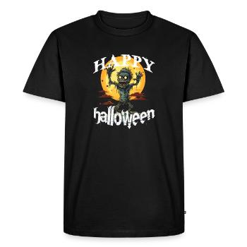 Halloween Party Zombie - Men's Premium Organic T-Shirt - black - Front - Nico (187cm)