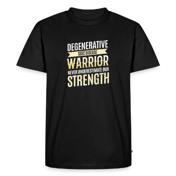 Degenerative disc disease Krieger Ddd - Men's Premium Organic T-Shirt - black - Front - Nico (187cm)