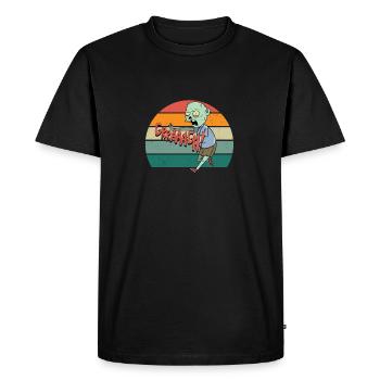 Zombie Halloween Grrrahhrr - Men's Premium Organic T-Shirt - black - Front - Nico (187cm)