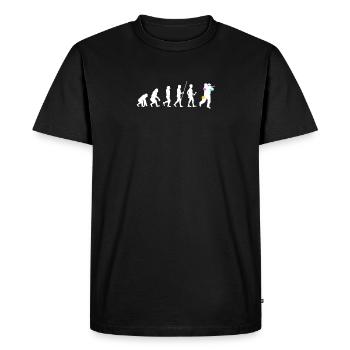 Paintball Human Evolution Paintballing - T-shirt Premium bio Homme - noir - Devant - Nico (187cm)