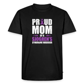 Proud mother of a Sjogren's syndrome warrior - Men's Premium Organic T-Shirt - black - Front - Nico (187cm)