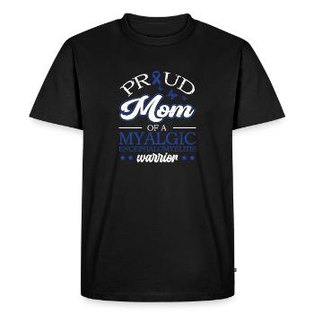 Proud mom of a myalgic - Men's Premium Organic T-Shirt - black - Front - Nico (187cm)