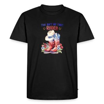 This Ain't My First Rodeo Women Rodeo Cowboy - Men's Premium Organic T-Shirt - black - Front - Nico (187cm)