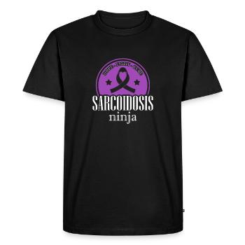Sarcoidosis Ninja Invisible Disease Disease - Men's Premium Organic T-Shirt - black - Front - Nico (187cm)