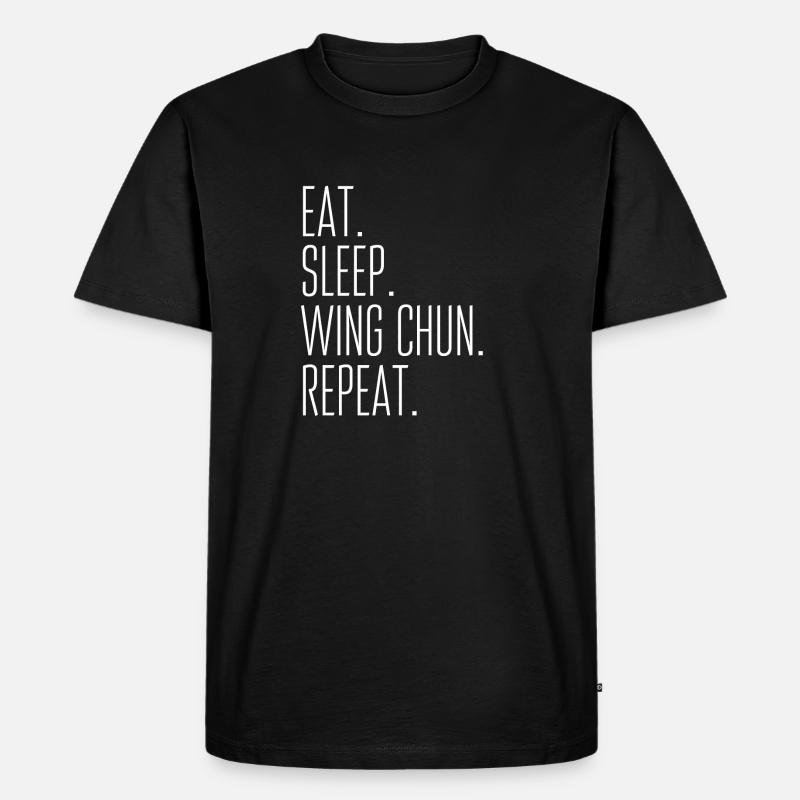 Wing Chun - Männer Premium Bio T-Shirt - Schwarz