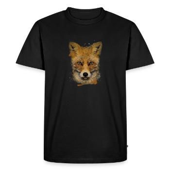 Predator Red Fox Fox Lover Fox - Men's Premium Organic T-Shirt - black - Front - Nico (187cm)