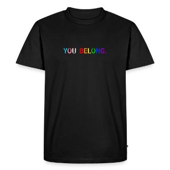 Gay Pride LGBTQ Soutien Funny LGBT Pride Month - T-shirt Premium bio Homme - noir - Devant - Nico (187cm)