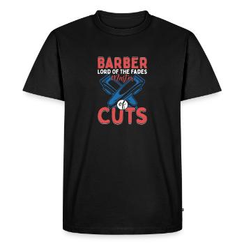 Seigneur De La Fondue Maître Des Coupes Coupe De Cheveux Ba - T-shirt Premium bio Homme - noir - Devant - Nico (187cm)