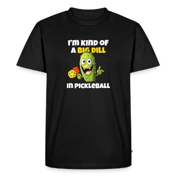 Citation drôle de pickleball - T-shirt Premium bio Homme - noir - Devant - Nico (187cm)