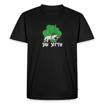 Jiu Jitsu Shamrock Irish Martial Art St Patricks - Men's Premium Organic T-Shirt - black - Front - Nico (187cm)