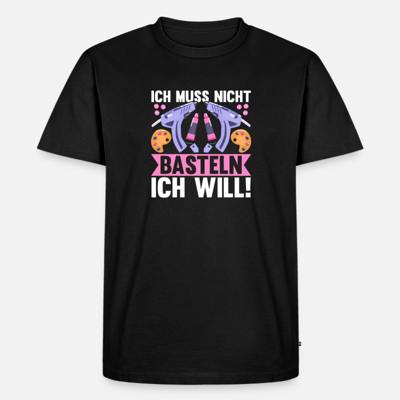 Bastler Basteln - Männer Premium Bio T-Shirt - Schwarz