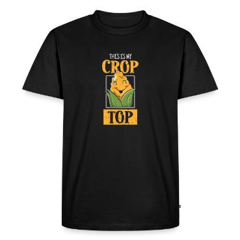 C’est mon dépoussiéreur de culture de producteur de maïs haut de culture - T-shirt Premium bio Homme - noir - Devant - Nico (187cm)