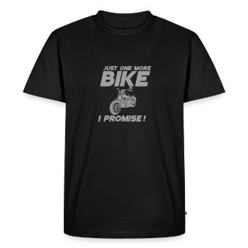 Just One More Motorcycle I Promise Biker - Men's Premium Organic T-Shirt - black - Front - Nico (187cm)