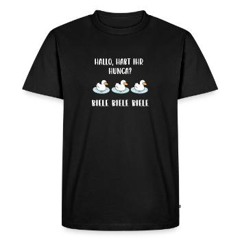 Biele Biele Biele - T-shirt Premium bio Homme - noir - Devant - Nico (187cm)