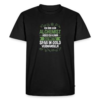 Chemist, Alchemist, Science, Physics, Chemistry - Men's Premium Organic T-Shirt - black - Front - Nico (187cm)