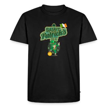 Fête de la Saint-Patrick - T-shirt Premium bio Homme - noir - Devant - Nico (187cm)