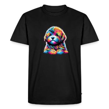 Bolonka Zwetna Chiot - T-shirt Premium bio Homme - noir - Devant - Nico (187cm)
