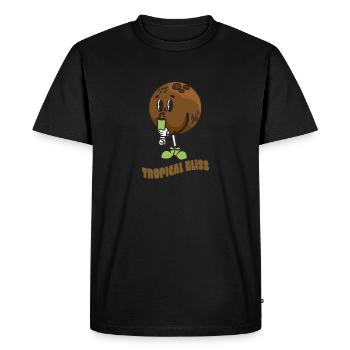 Jus d’amour de noix de plage été tropical - T-shirt Premium bio Homme - noir - Devant - Nico (187cm)