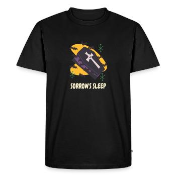 Cercueil de la mort Goth cercueil effrayant Halloween Vampires - T-shirt Premium bio Homme - noir - Devant - Nico (187cm)