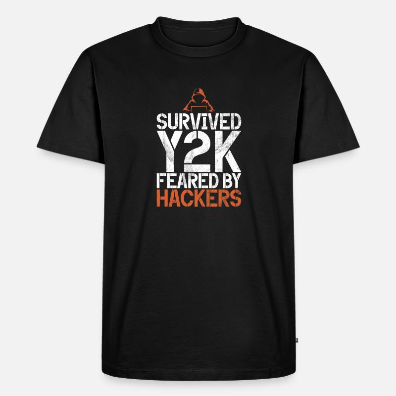 Cyber-sicherheits-hacker-hacking - Männer Premium Bio T-Shirt - Schwarz