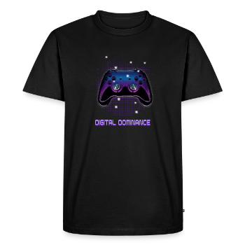 Gamers Video Gaming Geek Console Contrôleur de jeu - T-shirt Premium bio Homme - noir - Devant - Nico (187cm)