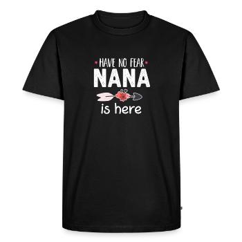 N’ayez pas peur Nana est ici drôle Nana cadeau - T-shirt Premium bio Homme - noir - Devant - Nico (187cm)