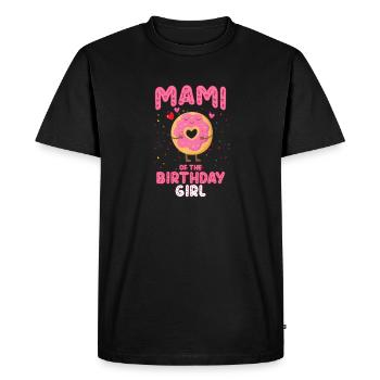 Mami De La Fille D’anniversaire Donut Grand-mère Nana - T-shirt Premium bio Homme - noir - Devant - Nico (187cm)