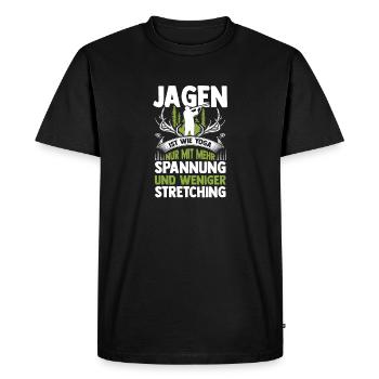 Hunting Hunting Deer Hunting Wild Boar Hunting Hunter - Men's Premium Organic T-Shirt - black - Front - Nico (187cm)
