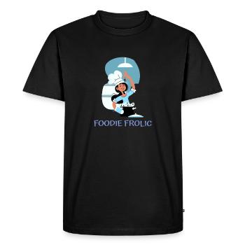 Chef Cook Kitchen Culinary Retro Bake Restaurant - Men's Premium Organic T-Shirt - black - Front - Nico (187cm)