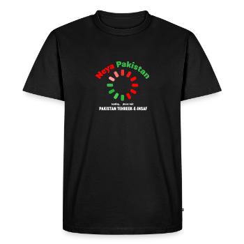 Pakistan Tehreek-e-Insaf Tabdeeli Imran Khan Naya - T-shirt Premium bio Homme - noir - Devant - Nico (187cm)