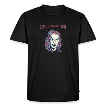 Cool Vampire Retro Halloween Beautiful Hot Fashion - Men's Premium Organic T-Shirt - black - Front - Nico (187cm)