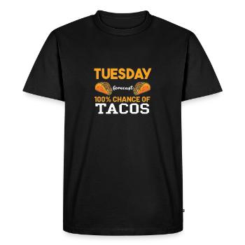 Taco - T-shirt Premium bio Homme - noir - Devant - Nico (187cm)