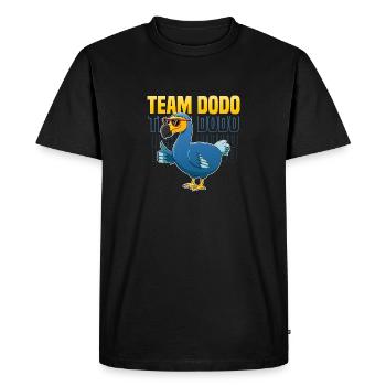 Amoureux des oiseaux Flying Bird Dodo - T-shirt Premium bio Homme - noir - Devant - Nico (187cm)