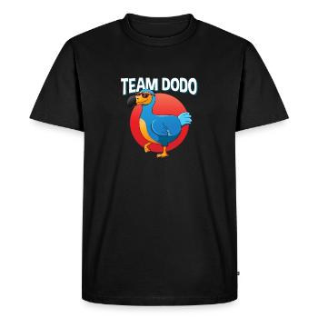 Amoureux des oiseaux Flying Bird Dodo - T-shirt Premium bio Homme - noir - Devant - Nico (187cm)