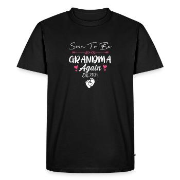 Bientôt grand-mère 2024 fête des mères pour nouveau grand - T-shirt Premium bio Homme - noir - Devant - Nico (187cm)